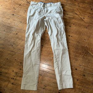 J Crew tan business casual 30x34 flat front professional slacks